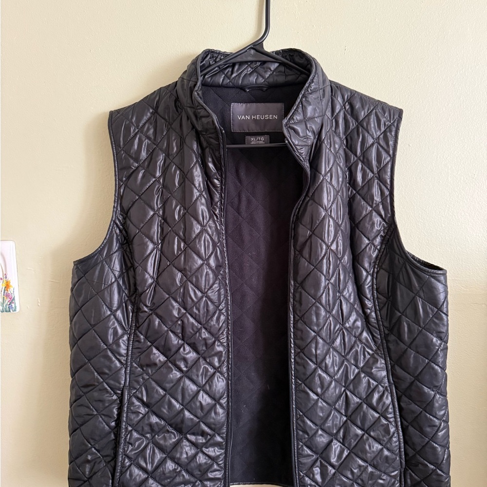 Van Heusen Charcoal Quilted Vest
